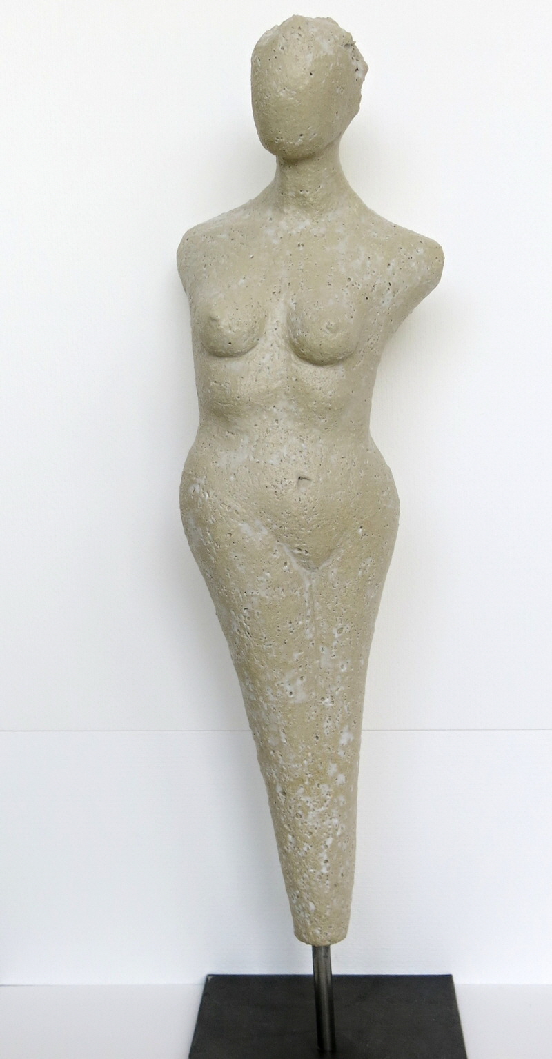 73 - weiblicher Torso - Keramische Plastik - hochgebranntes Steinzeug - ca. 45cm x 15cm x 12cm( HxBxT)